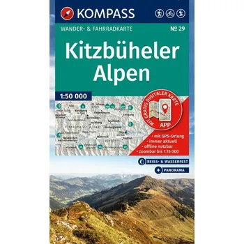 KOMPASS Wanderkarte 29 Kitzbüheler Alpen 1:50.000
