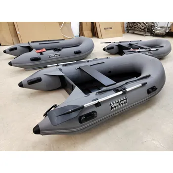 Člun Nafukovací člun Willis boats RY-BD270 v šedé barvě s laťkovou podlahou