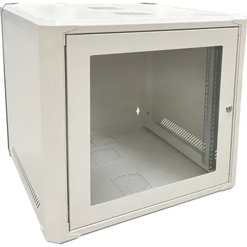 Rozvaděč Rozvaděč Conexpro 19" 9U/600mm, FLAT PACK, jednodílný skleněné dveře RCFP-9U-6G-G