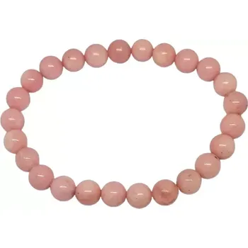 Šperk Náramek z růžového opálu AA – 8 mm, harmonizační kámen lásky
