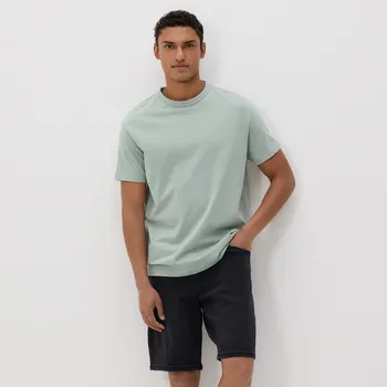 Pánské kalhoty Reserved - Džínové kraťasy jogger - černý - 8578H-99J - 8578H-99J-34