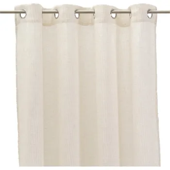 Záclona Béžová záclona s příměsí lnu 140x260 cm Fifties – Casa Selección ID_1757412