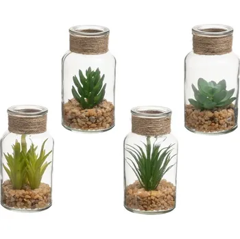 umělá květina Umělé rostliny v sadě 4 ks (výška 12 cm) Cactus – Casa Selección ID_1758056