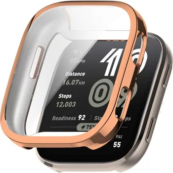 Příslušenství k chytrým hodinkám VSECHNONAMOBIL 108039 TPU FULL COVER Kryt pro Amazfit Bip 6 ROSE GOLD