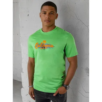 Pánské tričko Zelené tričko s potiskem RX5373 Velikost: XL