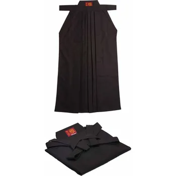 Oblečení pro bojové sporty Aikido hakama H-2 černá Aiki, H-2-AIKI-B 25 (94 cm)