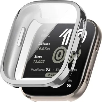 Příslušenství k chytrým hodinkám VSECHNONAMOBIL 108037 TPU FULL COVER Kryt pro Amazfit Bip 6 stříbrný