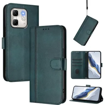 Pouzdro na tablet VSECHNONAMOBIL 108209 LINEAR Peněženkový obal pro Infinix Smart 9 HD tmavě zelený