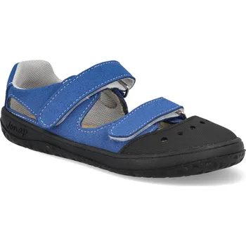Dívčí sandály Barefoot dětské sandály Jonap - Fella MF modré vegan Velikost: 29