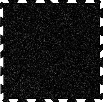 Umělý povrch Mosolut Fitness Puzzle Non-visible 100 x 100 cm, černá s 10% šedým vsypem EPDM - různé tloušťky - 10 mm