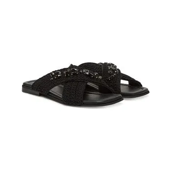 Dámské pantofle Nazouváky Inuikii Woven Crossed Stones 70104-369 Černá 40