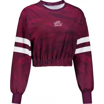 Dámská mikina Dámská funkční cropped mikina premium ALTISPORT VOJ/ALW096MI08 VÍNOVÁ XXXL