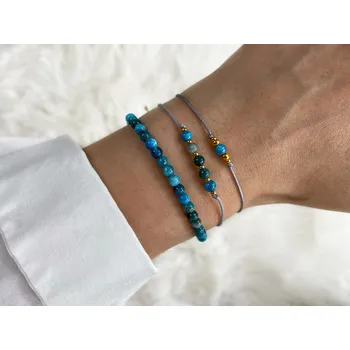 Náramek Sadré Sada náramků apatit zlatá