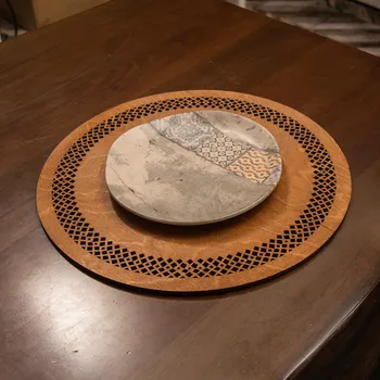 ASIR Sada dřevěných jídelních podložek 4 kusy SELJUK ořech