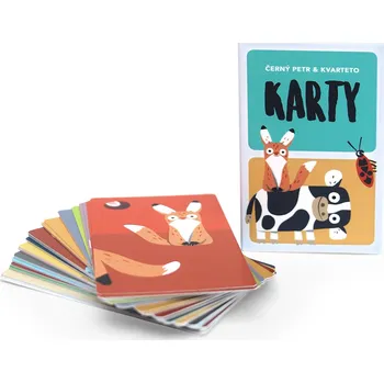 černý petr Ababu Ilustrované karty / Černý Petr & kvarteto