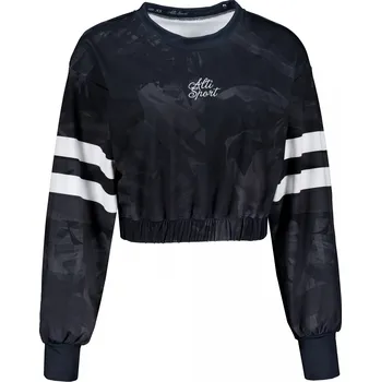 Dámská mikina Dámská funkční cropped mikina premium ALTISPORT VOJ/ALW096MI08 ČERNÁ L