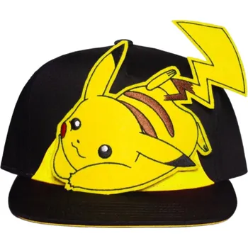 Kšiltovka Snapback čepice - kšiltovka Pokémon: 3D Pikachu (nastavitelná)