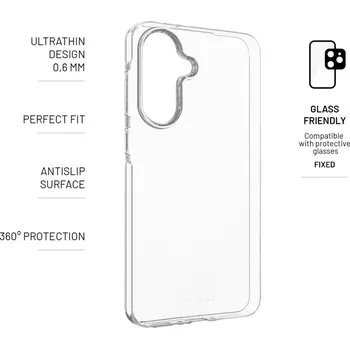 Pouzdro na mobilní telefon Ultratenký TPU gelový kryt FIXED Story Slim pro Samsung Galaxy A56 5G, 0,6 mm, čirý FIXTCS-1503-TR