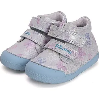 Dětská treková obuv D.D.STEP dívčí kotníčková obuv S066-51151B stříbrná 22