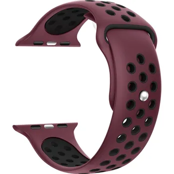 Řemínek na hodinky KSIX SPORT řemínek na hodinky pro Urban mini série kompatibilní 38/40/41mm vínová