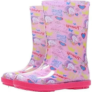 Dívčí holínky Demar dívčí holínky Hawai Print 115994A jednorožec NP