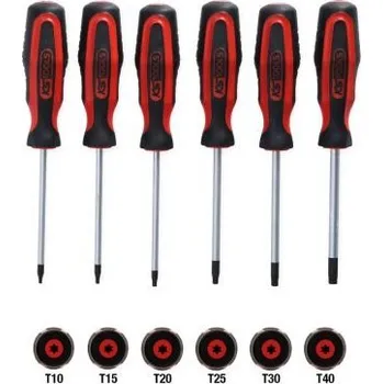 Šroubovák KS Tools Souprava šroubováků ERGOTORQUE plus, 6 Ks Torx 159.0030