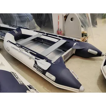 Člun Nafukovací člun Willis boats RY-BD370 v bílo-modré barvě se skládací hliníkovou podlahou