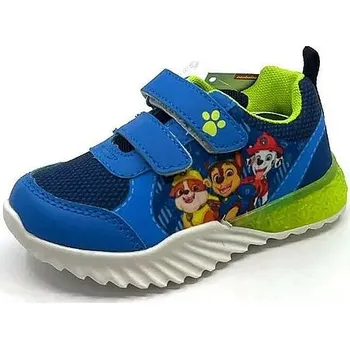 Dívčí tenisky Tlapková patrola dětské tenisky PW011105/785 modrá/zelená-blikající 25