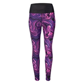 Dámské legíny Dámské Legíny IQ CROSS THE LINE JENNA WMNS M000274137 – Pestrobarevná M