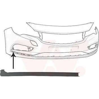 Lišta karosérie Ozdobná / ochranná lišta, nárazník VAN WEZEL 3810582