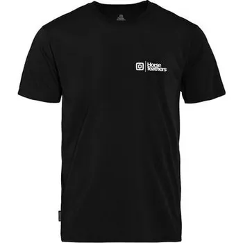 cyklistický dres HORSEFEATHERS Pánské funkční triko/dres s krátkým rukávem HORSEFEATHERS Rooter, black - M