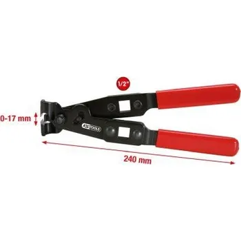 Kleště KS Tools Kleště na hadicové spony O, 240 mm 115.1053
