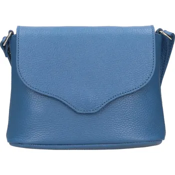 Kabelka Dámská kožená crosbody kabelka Italia Alice - sytě modrá