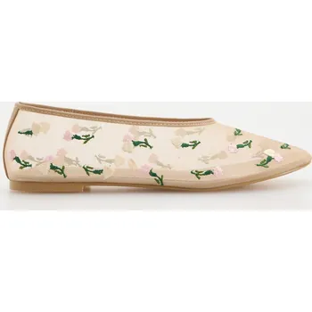 Dámské baleríny Reserved - Síťované baleríny s výšivkou - vícebarevná - 143CQ-MLC - 143CQ-MLC-39