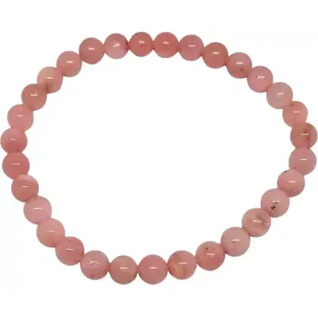 Šperk Náramek z růžového opálu AA – 6 mm, harmonizační kámen lásky