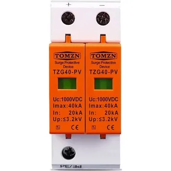 Přepěťová ochrana Přepěťová ochrana Tomzn TZG40-PV, 1000VDC na DIN lištu (Svodiče přepětí DC)