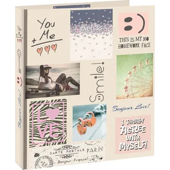 Pořadač Alvarak 2-kroužkový A4/3,2cm, LAF3 - SMILE!