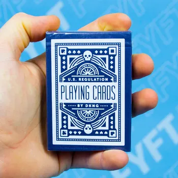 Poker WHEEL karty - Red / Blue (DKNG) - cardistry hrací karty Barva: Modrá