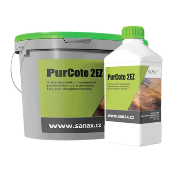 barva a nátěr na dřevo 2K designový transparentní polyuretanový matný lak | PurCote 2EZ - 0,5kg