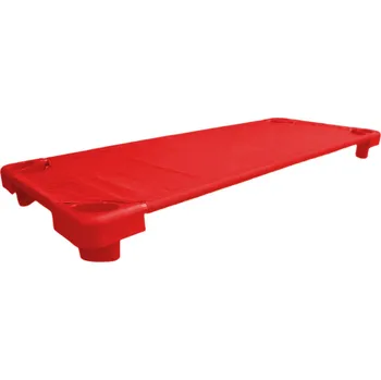 Zahradní lehátko Červené plastové lehátko do školky Rozměr:: 58 x 144 cm