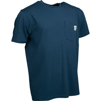 Rybářské oblečení Nash Tričko Make It Happen Badge Pocket T-Shirt Navy Blue - S