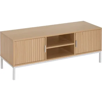 Televizní stolek TV stolek v dekoru dubu v přírodní barvě 120x45x40 cm Mid-Lines – Casa Selección ID_1757888