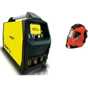 Svářečka GeniTig 210 DC LCD Varianta: SET 2: svářečka s výbavou v popisu stroje + kukla profi KWXSTGT210DC/SET2