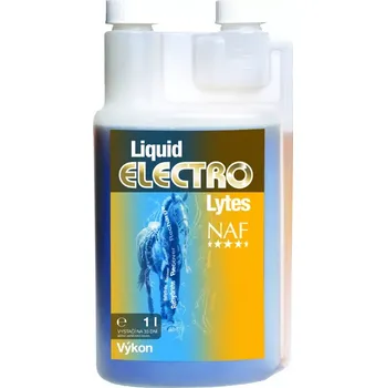 Pro koně Elektrolyty v tekuté formě Electro Lytes, láhev s dávkovačem 1000 ml (NAF)