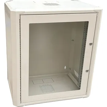 Rozvaděč Rozvaděč Conexpro 19" 12U/400mm, FLAT PACK, jednodílný skleněné dveře RCFP-12U-4G-G