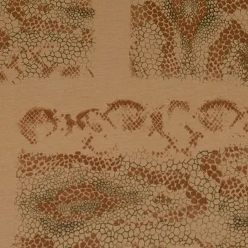 Úplet DK312001485 camel, obdelníky se zvířecím vzorem, š.140