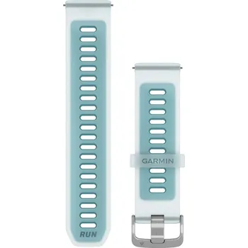 Řemínek na hodinky Garmin řemínek Quick Release 22, silikonový Whitestone/Turquoise 010-11251-AU Šířka řemínku: 22