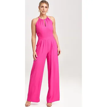 Oblečení a móda Tmavě růžový dámský letní overal M1023 Pink Velikost: L/XL