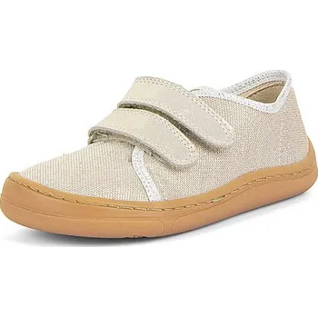 Dívčí obuv FRODDO dívčí textilní tenisky CANVAS BAREFOOT G1700379-35 zlaté 26