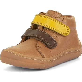 Dětská treková obuv FRODDO dětská kotníková obuv First Step BAREFOOT G2130342 cognac 22